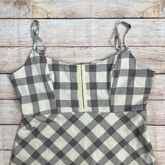 Urban Outfitters Keya Plaid Hook & Eye Mini Dress Size Large- Retro-Y2k - Picture 12 of 13